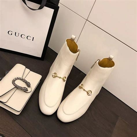 gucci jordaan leather ankle boots.